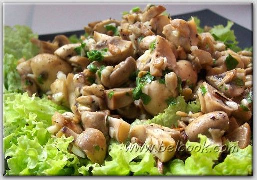 Салаты с грибами рецепты с фото