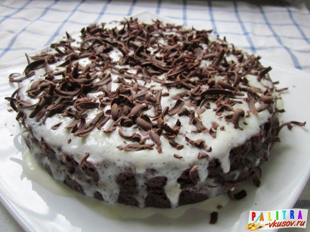 Шоколадная крем для торта простой фото рецепт