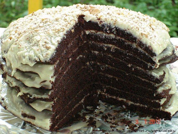 Шоколадный торт на кефире рецепт