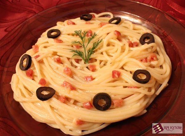 Спагетти с сыром рецепт