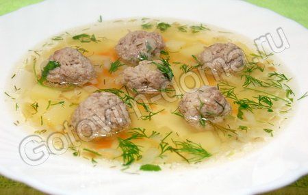 Суп из фрикаделек рецепт