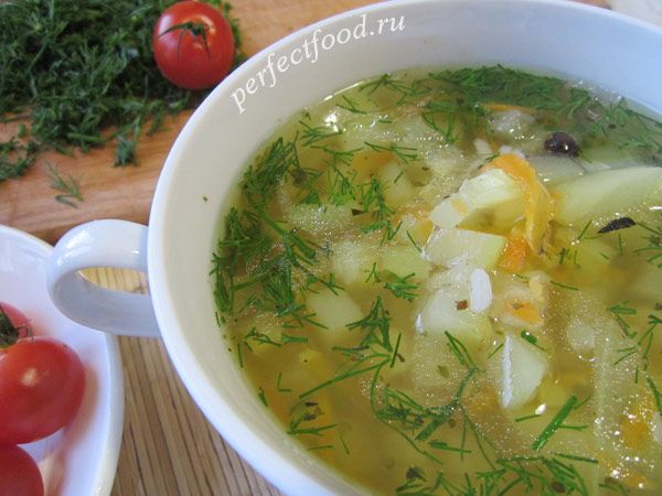 Суп из кабачков рецепт