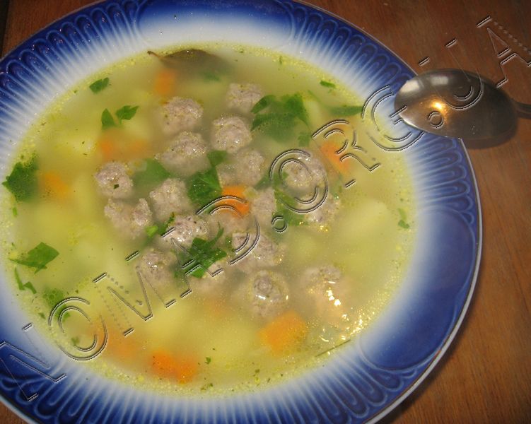 Суп с фрикадельками рецепт для детей