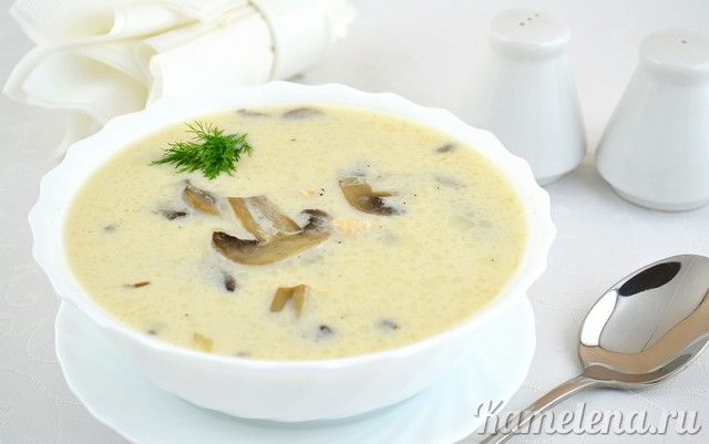 Суп с грибами шампиньонами