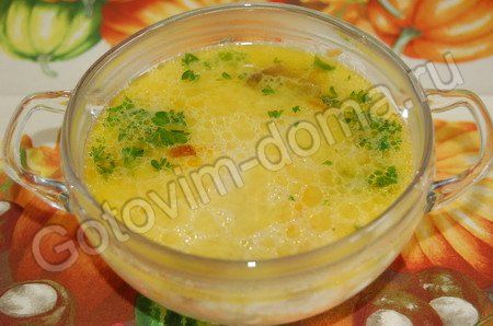 Сырный суп с грибами рецепт с фото