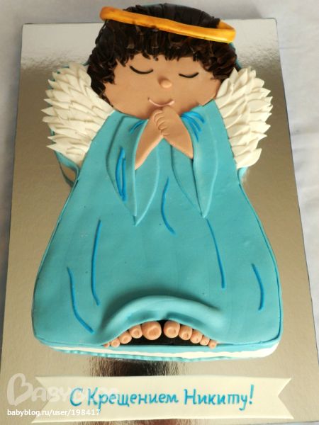 Торт в форме ангела