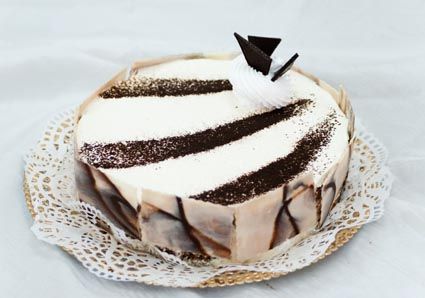 Торт зебра со сметанным кремом рецепт с фото