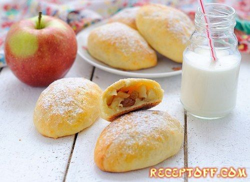 Творожные пирожки с яблоками