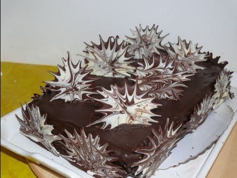 Украшение тортов шоколадом видео