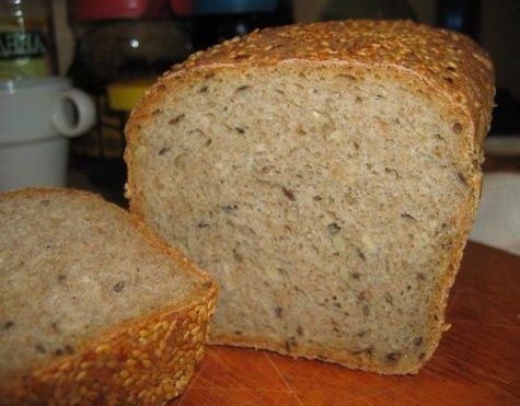 Бездрожжевой хлеб в хлебопечке panasonic