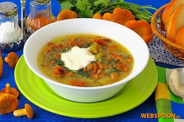 Суп из лисичек рецепты с фото