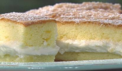 Торт бисквитный с повидлом и   белковым кремом-