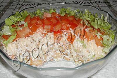 Салати рецепти з фото с крекерами