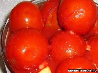 Заготовки помидоры в собственном соку c томатной пастой