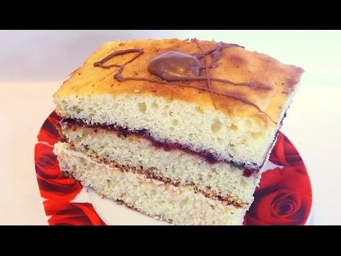 Бисквитные Пирожные с Джемом кулинарный видео рецепт