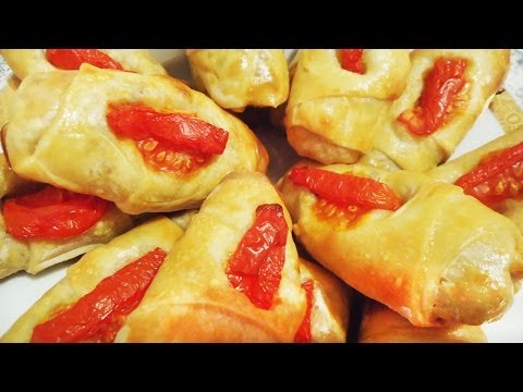 рецепт слоеные пирожки в духовке с помидорами и чечевицей турецкая кухня